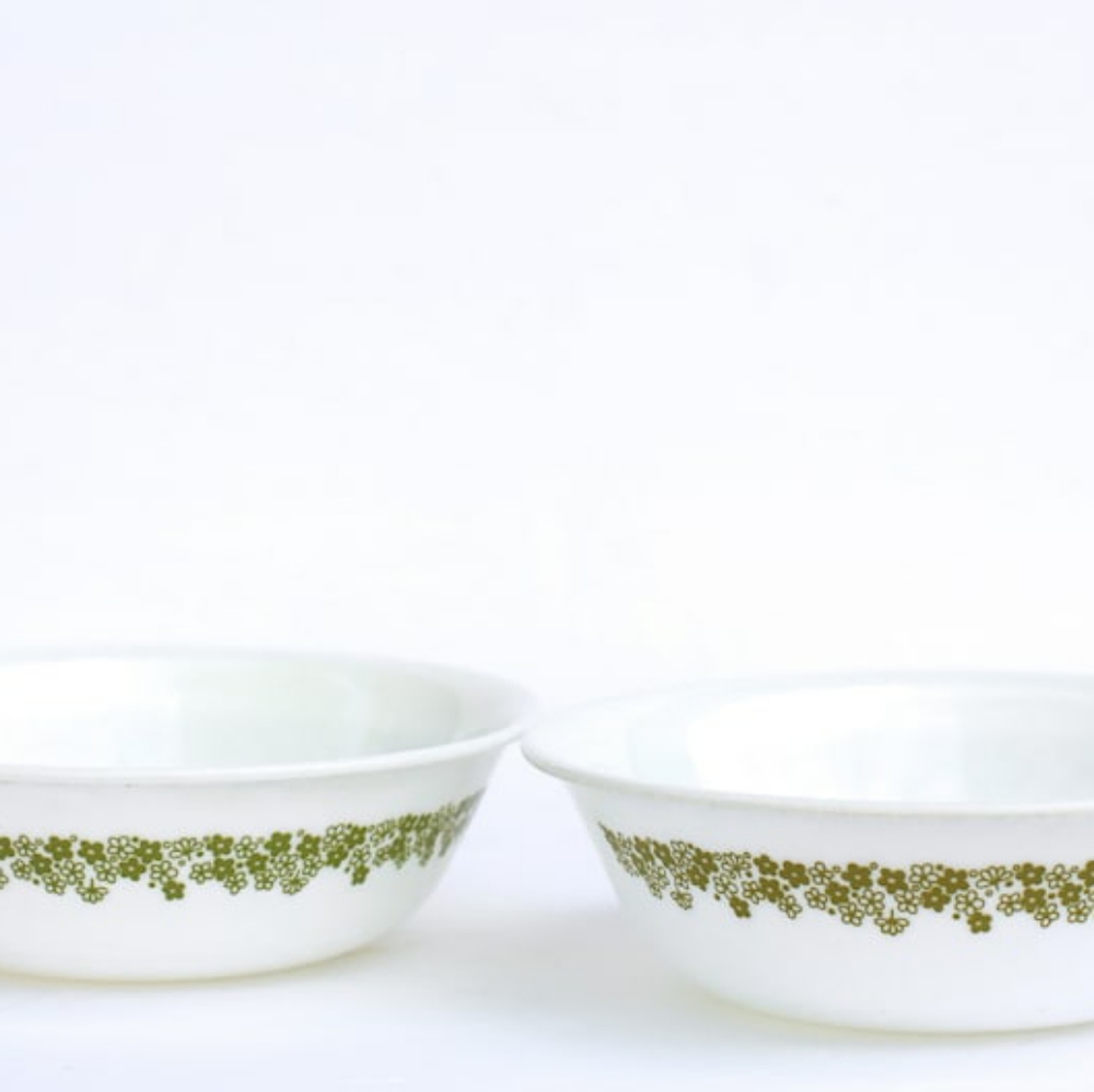 (2) Vintage Corelle Crazy Daisy Replacement Cereal Bowls - Picture 2 of 3